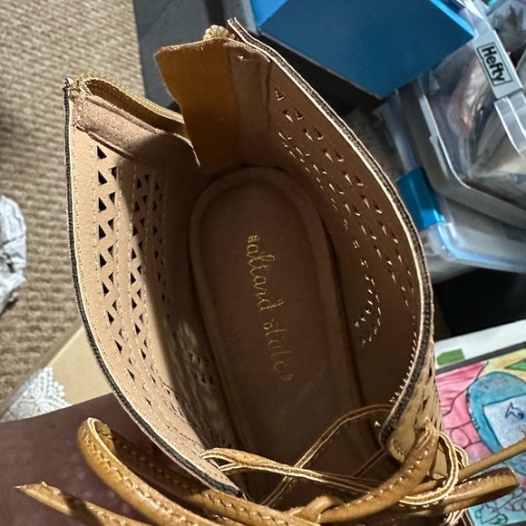 Altar'd State Whiskey Lace-Up Heels - Picture 2 of 6